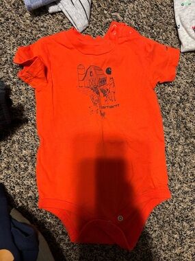 Carhartt Orange Farm Graphic One-Piece for Baby
